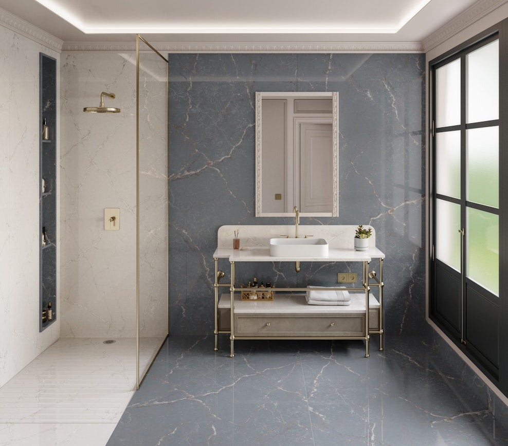 Revêtement de sol et mural en Silestone Parisien Bleu (en m²)