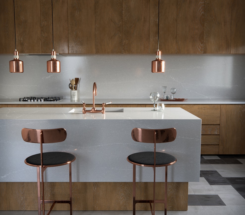 Revêtement de sol et mural en Silestone Desert Silver (en m²)