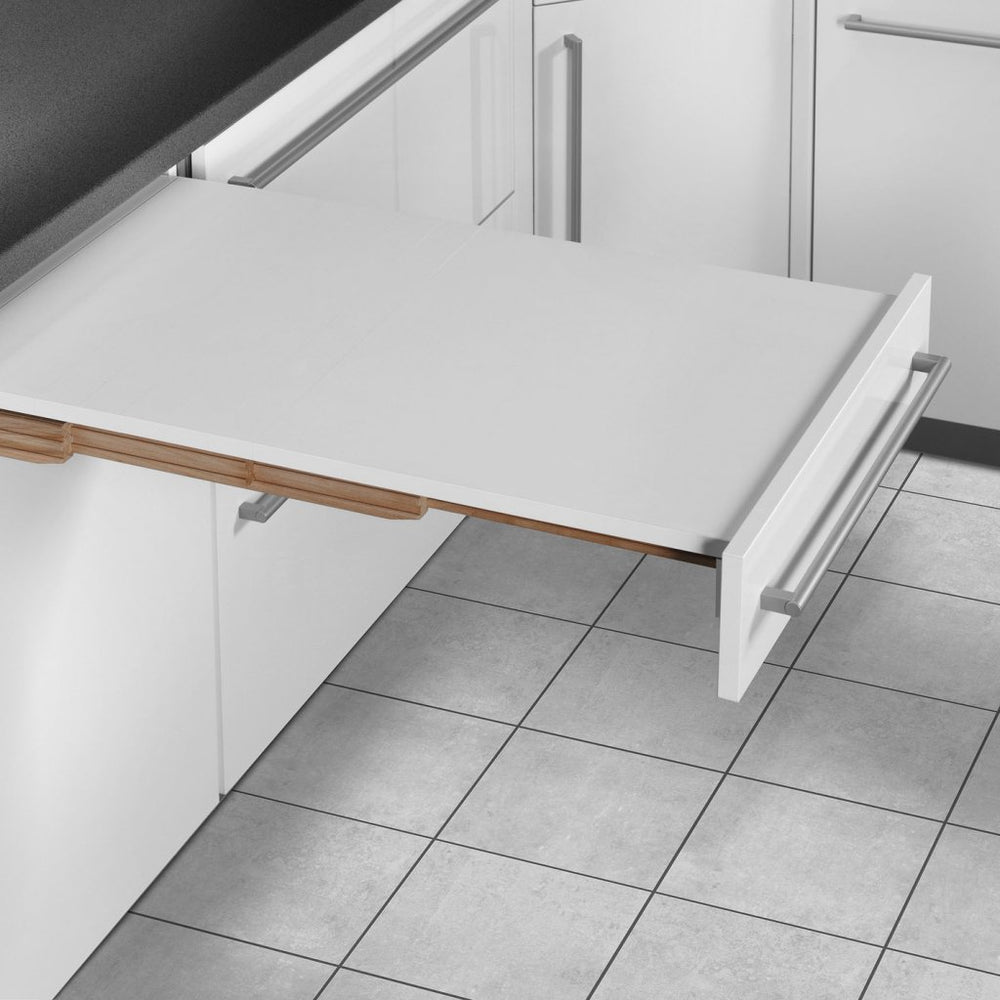 Table escamotable pour meuble de cuisine de 60cm (coloris blanc) | MSA