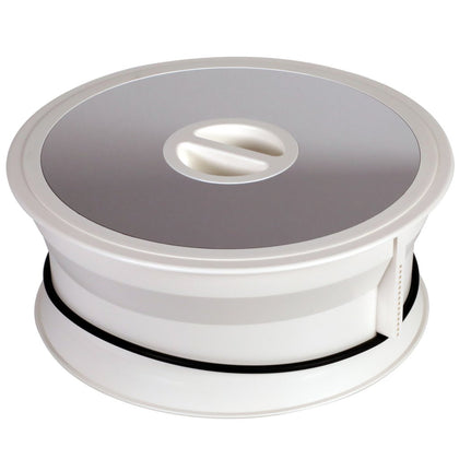Vide-déchets MSA B5011 blanc et inox Ø 295 mm